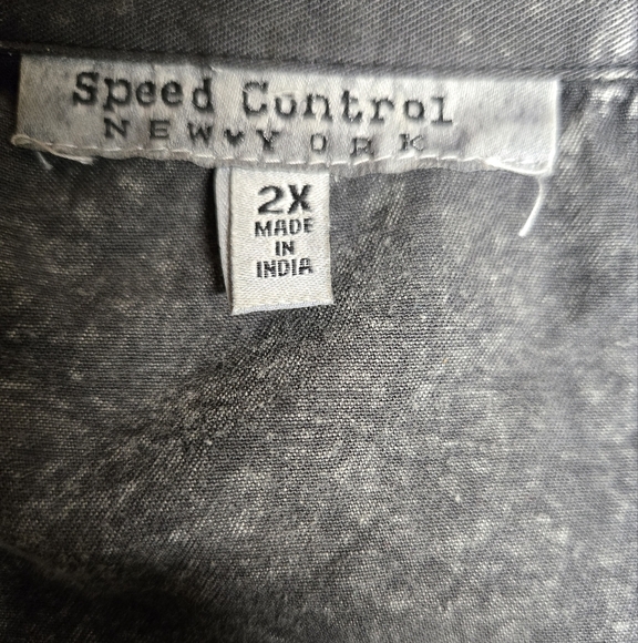 Speed Control Charcoal Denim Dress Pullover 2X - Picture 3 of 5
